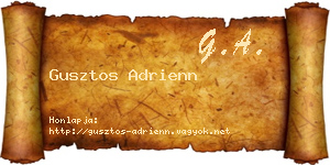 Gusztos Adrienn névjegykártya